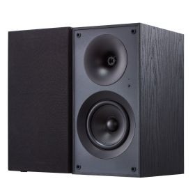 Powered Bookshelf Speakers, 25W x 2, Active Studio Monitor Speaker with 5.25 Inch Woofer, Bluetooth/RCA/Coaxial/Optical/USB/Subwoofer Connection
