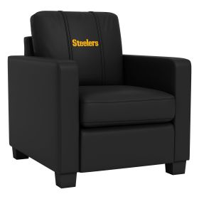 Dyno Stationary Club Chair with Pittsburgh Steelers Secondary Logo