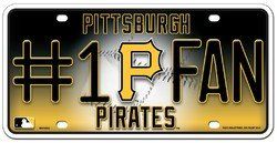 Pittsburgh Pirates License Plate - #1 Fan Special Order