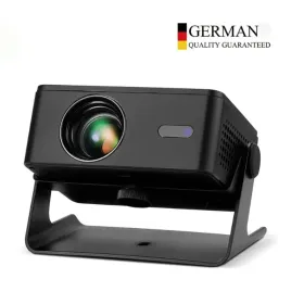 Mini Projector Android 13, WiFi 6, BT 5.0, 720P Native, 4K Decoding, Auto Correction, 180 Rotation. Portable For Movies & Gaming (Option: Black)