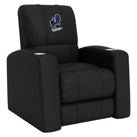 Relax Home Theater Recliner with Los Angeles Dodgers City Connect Primary Logo (Material: Top Grain Leather *Custom Order 8 Week Lead time No Returns*)