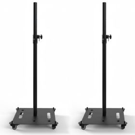 5Core Speaker Stand 2Pc Heavy Duty Adjustable Height 61" DJ PA Stands 35mm Mount 100Lb Capacity (Color: Black)