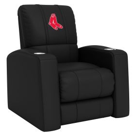 Relax Home Theater Recliner with Boston Red Sox Cooperstown Primary (Material: Commercial Grade Synthetic Leather)