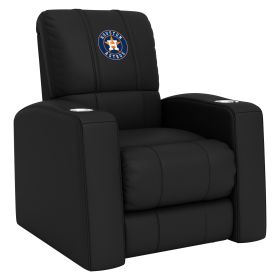Relax Home Theater Recliner with Houston Astros Logos (Material: Top Grain Leather *Custom Order 8 Week Lead time No Returns*)